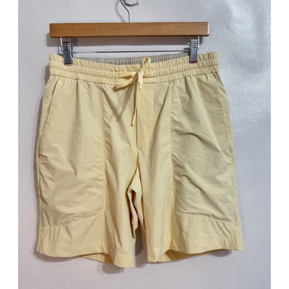 Lululemon Shorts Mens Medium Yellow Bowline 8" Stretch Ripstop Gym M7ARQS